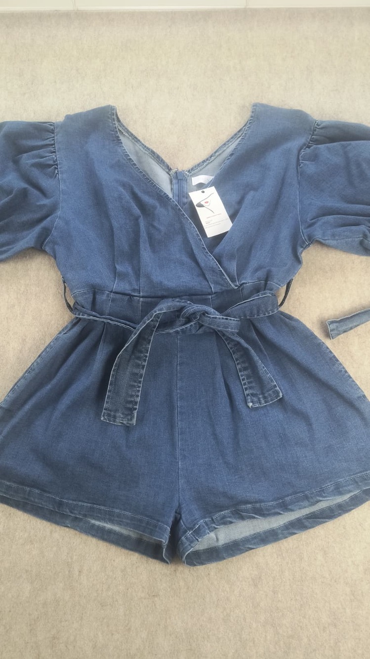 Jean romper size L